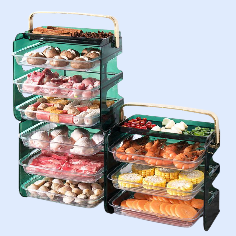 多機能キッチン仕分けプレート重ね収納盘