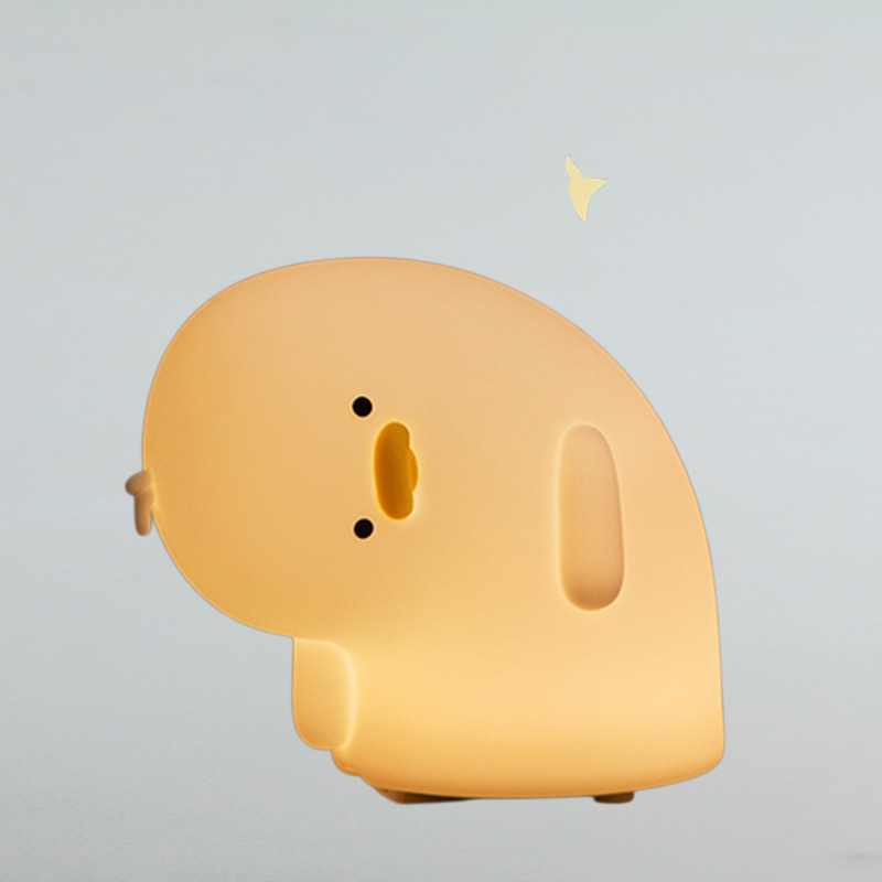 아기 전용 무드등 침대 머리맡 램프 실리콘 장식 박자등 충전 스탠드 구름 무드등