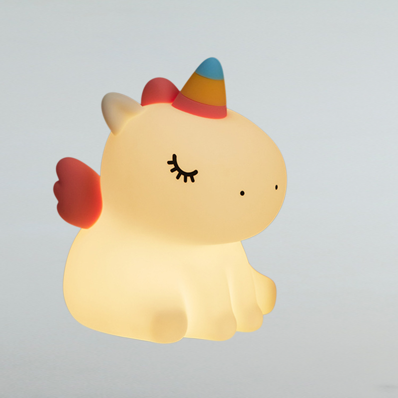 아기 전용 무드등 침대 머리맡 램프 실리콘 장식 박자등 충전 스탠드 구름 무드등