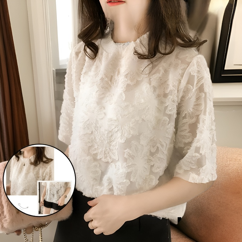 새로운 여름 슬림 쉬폰 탑