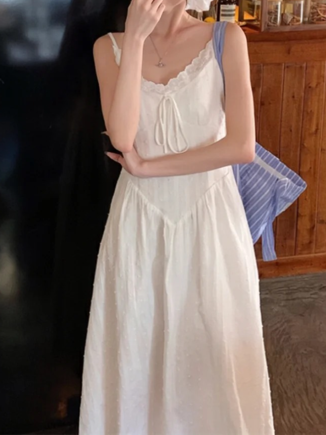 패션 서스펜더 드레스