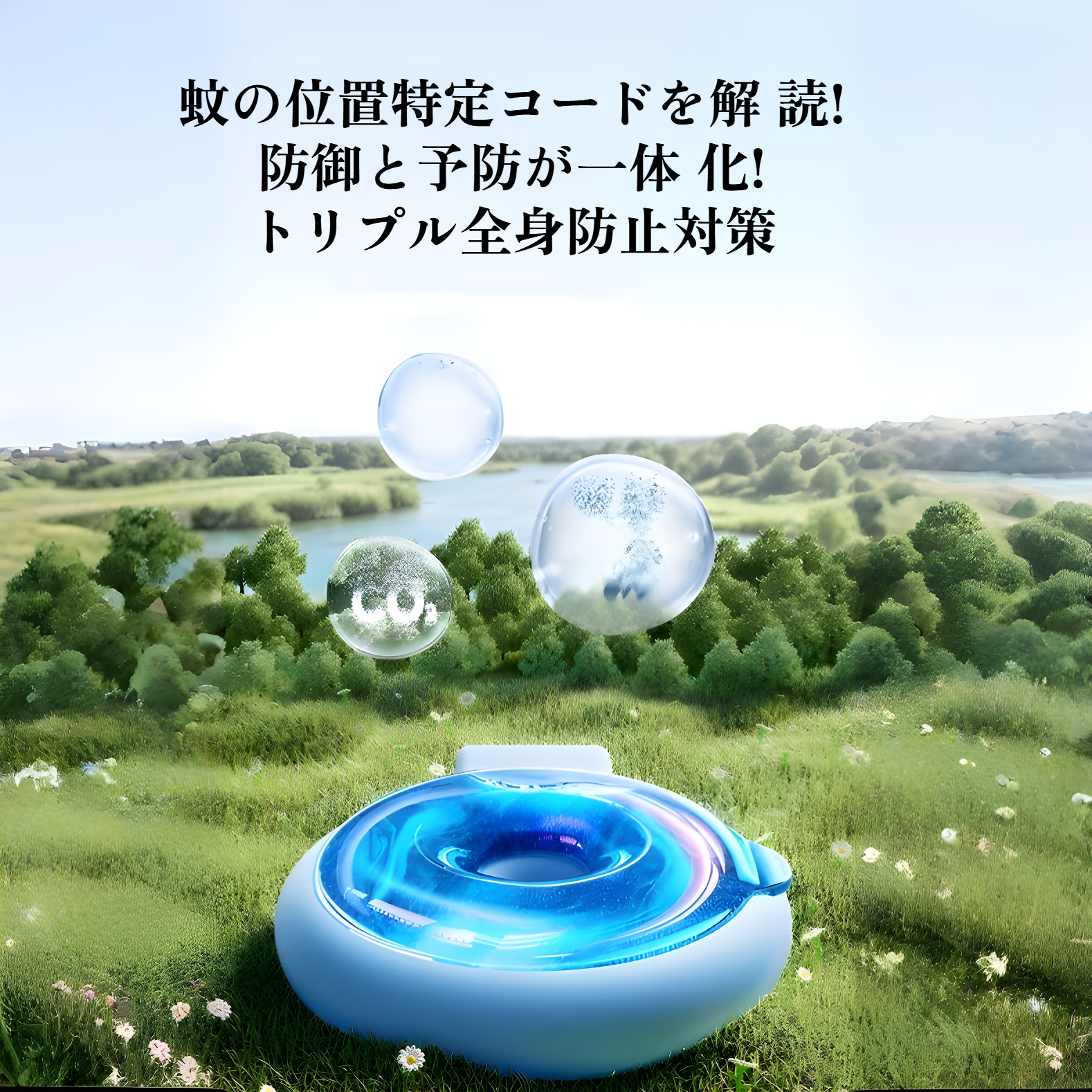 アウトドアで使える虫除けリング使用シーン