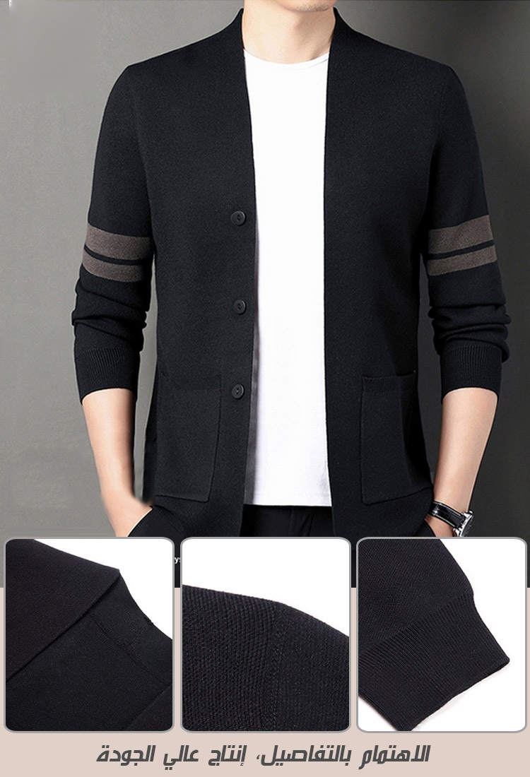 سترة محبوكة بسيطة غير رسمية متعددة الاستخدامات للرجال الأكثر مبيعا في عام 