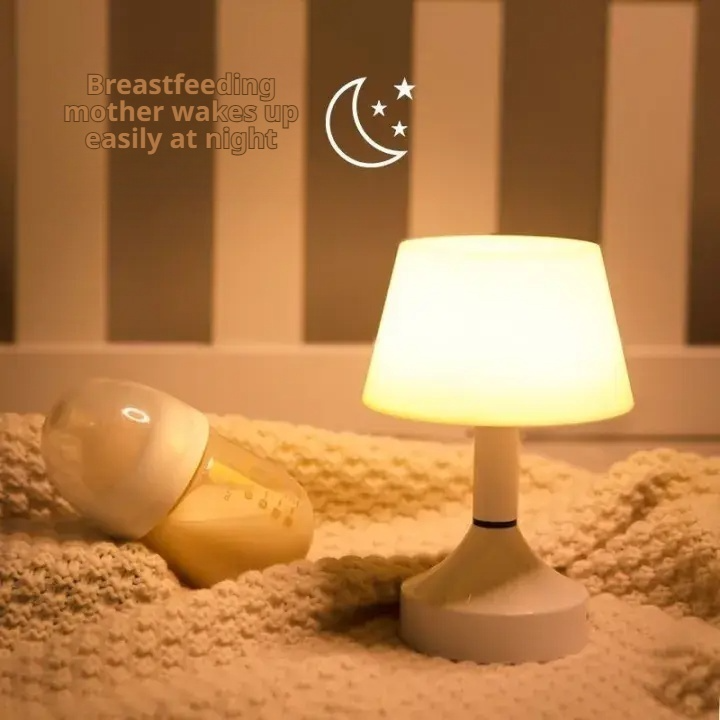 寝室用ナイトライト 目の保護と省エネ看護ベッドサイドランプ 母乳で育てる新生児のための充電式ナイトライト タイマースイッチ