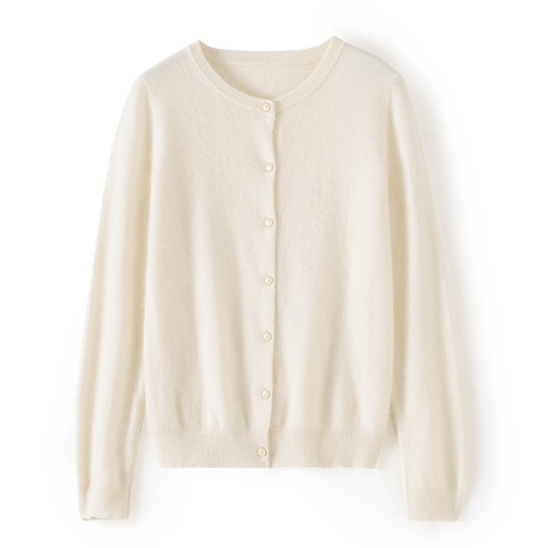 캐시미어 얇은 무지 루즈핏 니트 가디건
