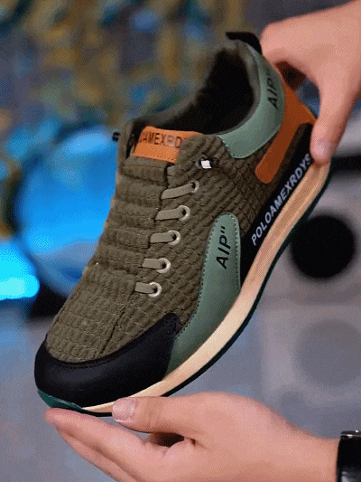 봄철 남성용 캐주얼 통굽 슬립온 운동화