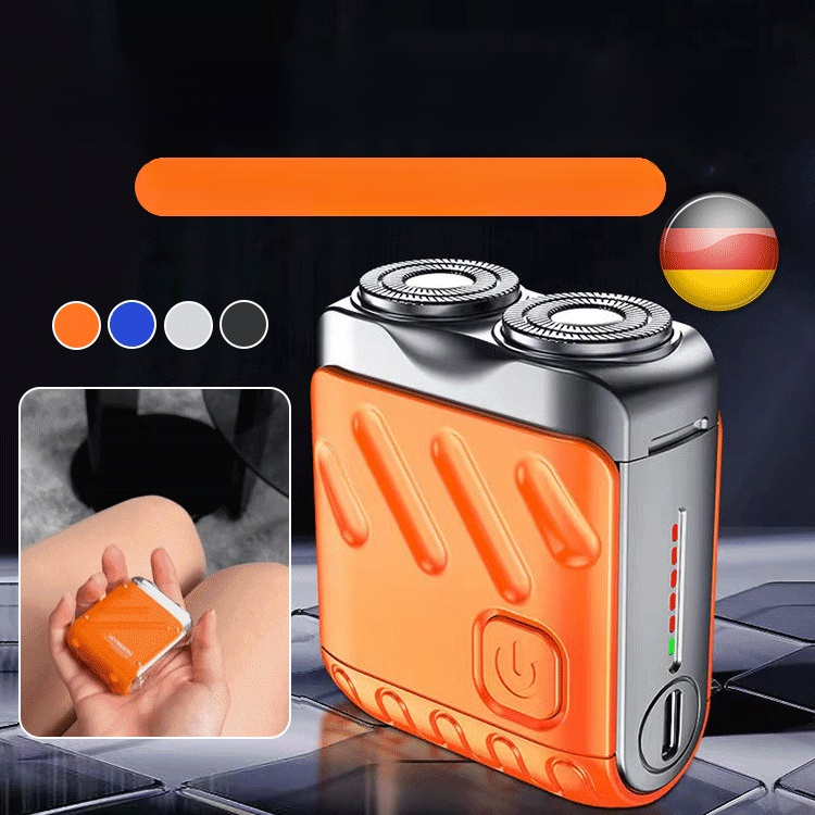 Rotary double ring electric shaver