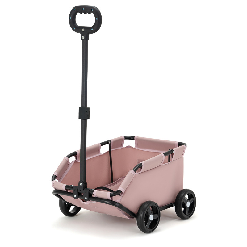 Kleiner Haustier-Kinderwagen für Hunde und Katzen, Teddy-Baby-Kinderwagen für die Reise, leichter fa