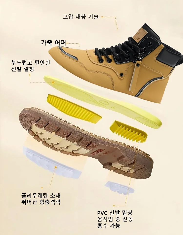 내구성 패션 올매치 영국 스타일 남성 하이탑 부츠