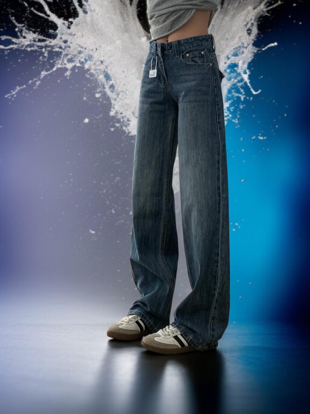 바닥 길이 바지