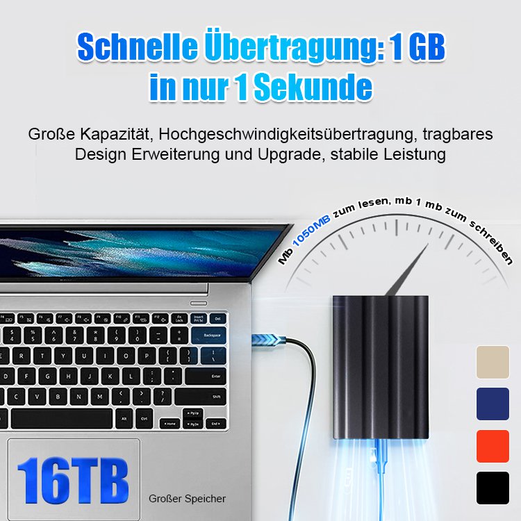 Hochgeschwindigkeits tragbare mobile SSD-Festplatte