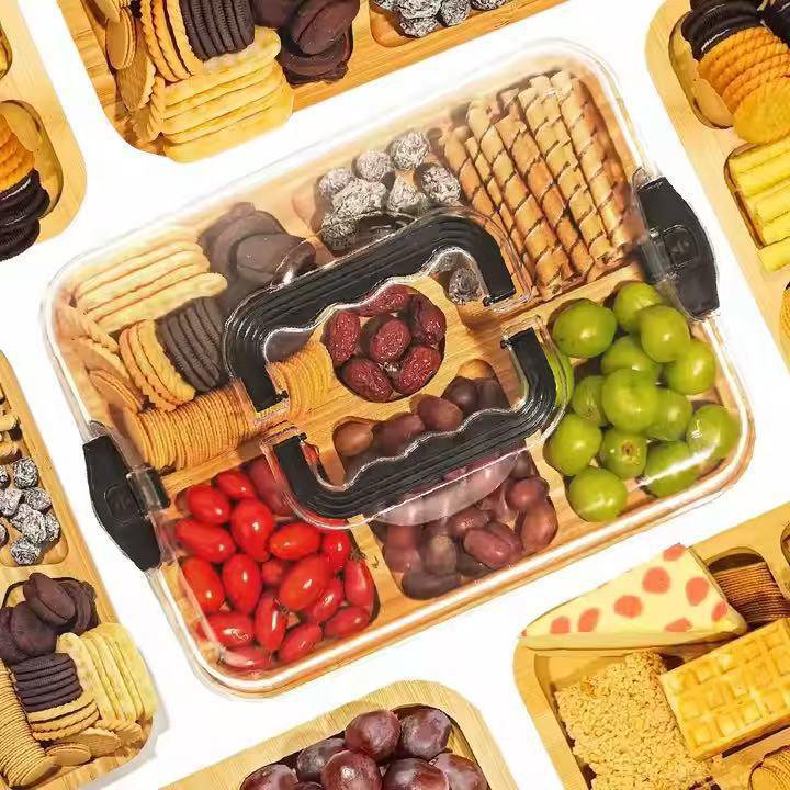 食品級塑膠蓋野餐盒起司盤