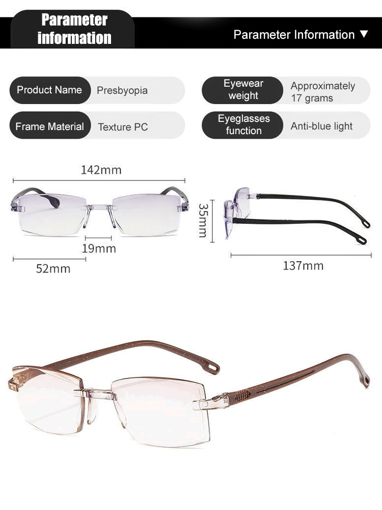 【20x Enhanced】Zoom Anti-Blue Light Reading Glasses