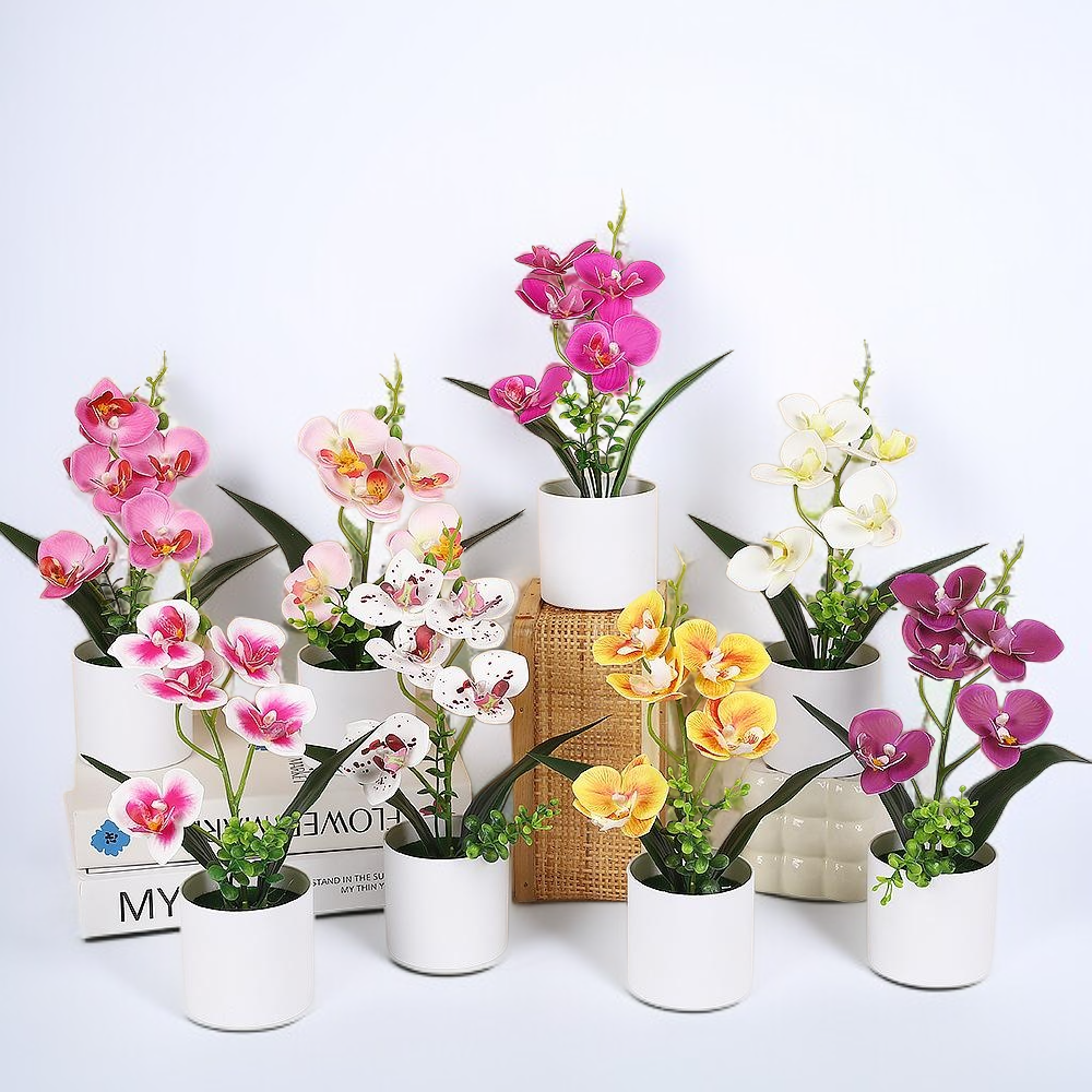 胡蝶蘭の模造鉢植え