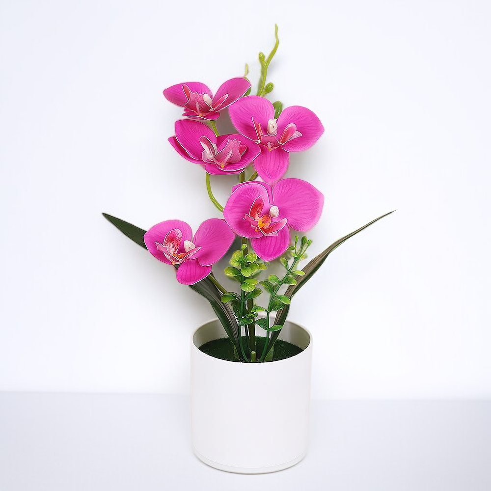 胡蝶蘭の模造鉢植え