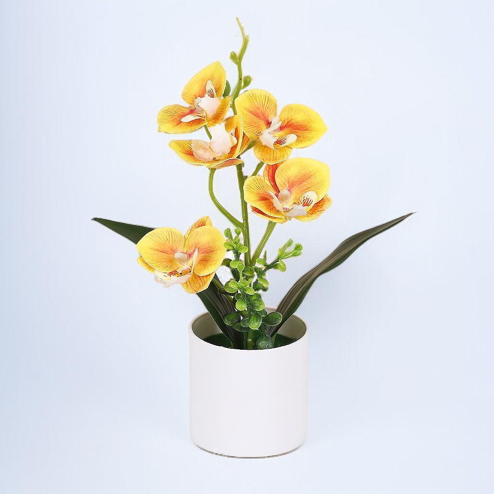 胡蝶蘭の模造鉢植え