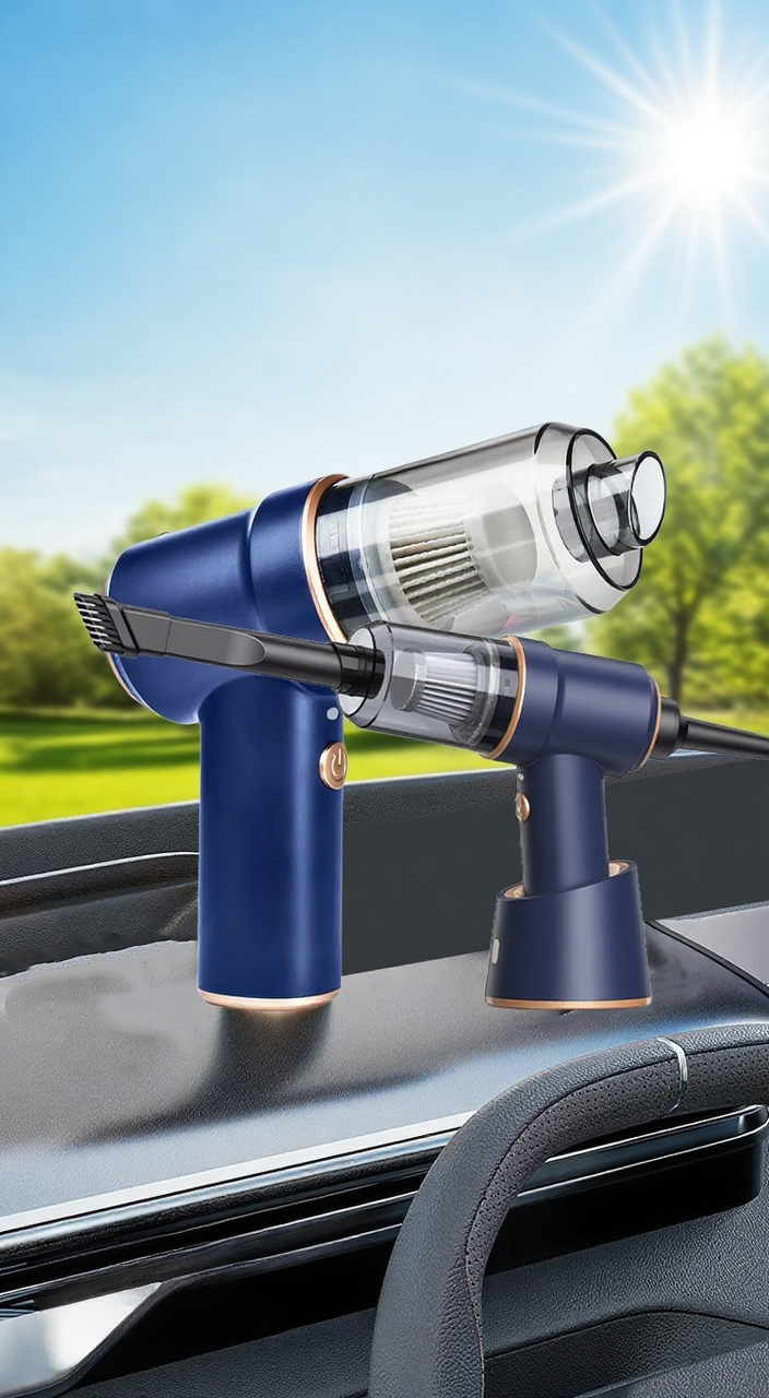Malý ruční vysavač do auta – kompaktní design