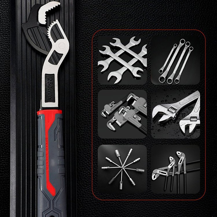 Multifunkční rychloupínací samosvorný nastavitelný klíč