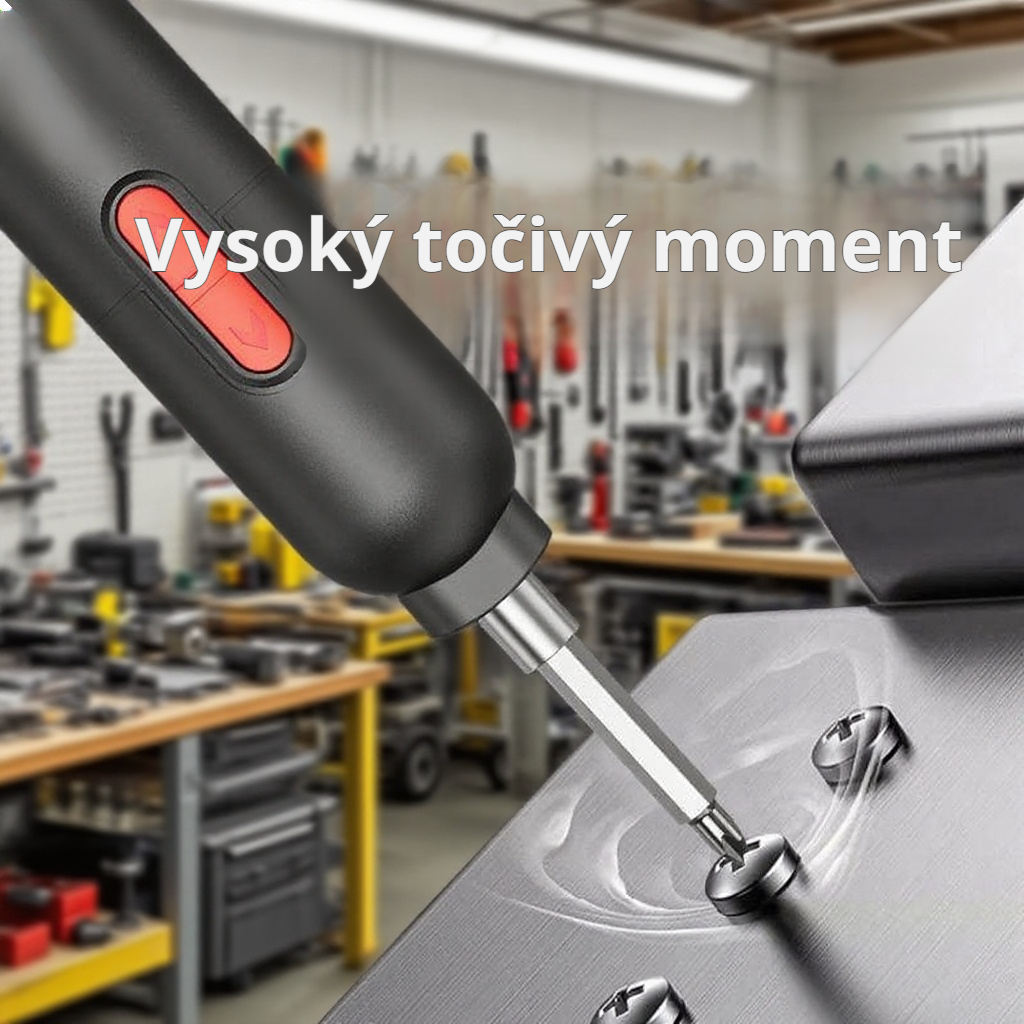 Mini elektrický šroubovák s dobíjecí baterií, domácí elektrická vrtačka