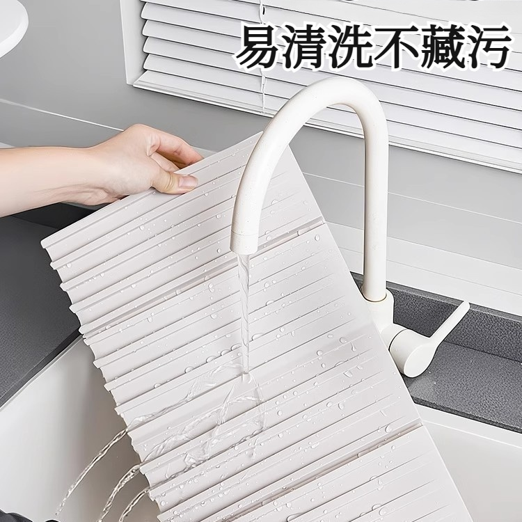 家之物語廚房矽膠台面碗筷沥水垫家用导流排大号餐具隔熱防滑墊