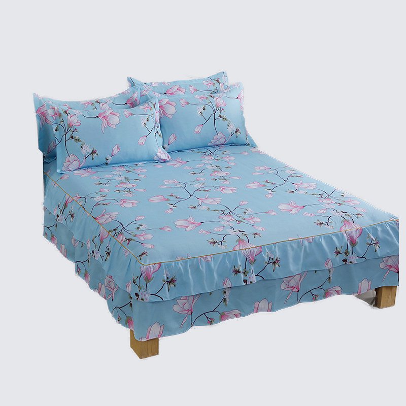 Purified Cotton Dustproof Dust Ruffle Three-piece