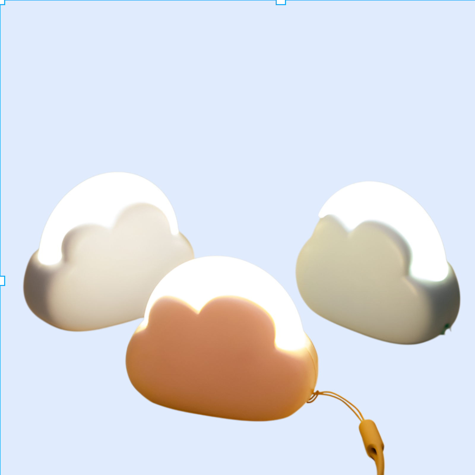 창의적인 충전 귀여운 구름형 야간 조명