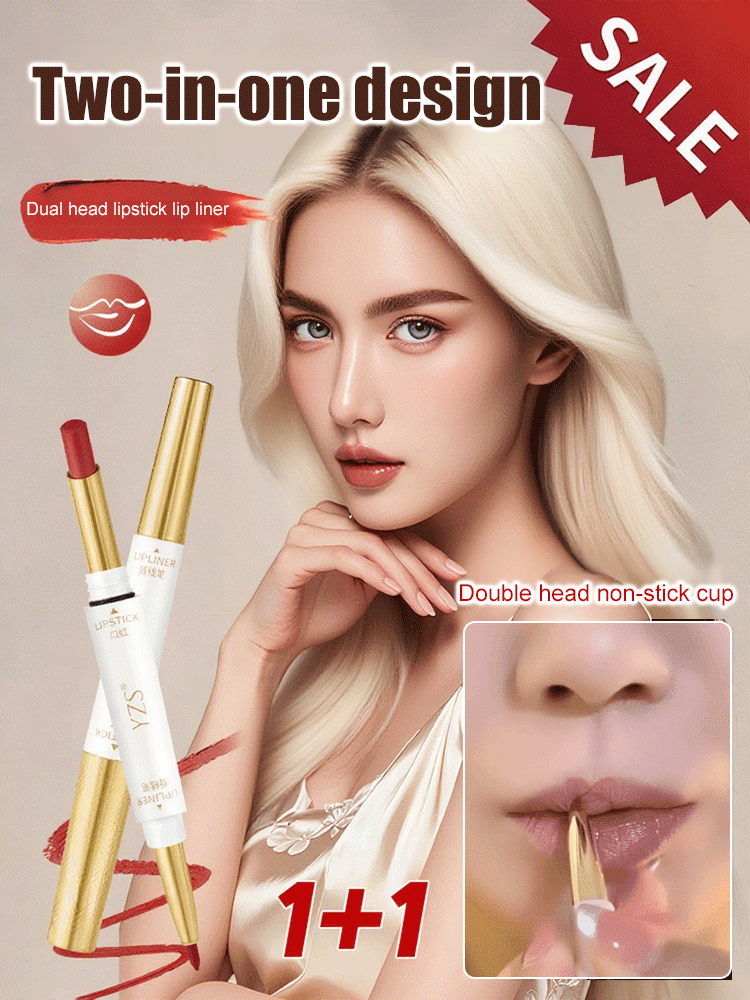 Non-stick double-ended lipstick lip liner