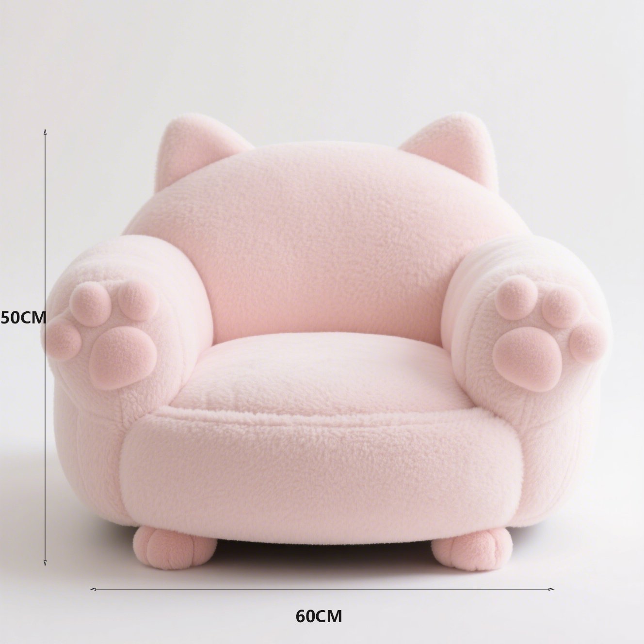 Pohodlná lenošná pohovka ve tvaru kočičí tlapy