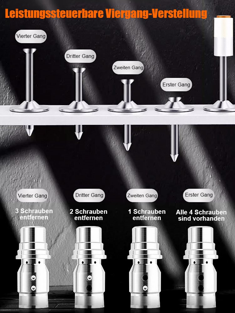 Manuelle Nagelpistole mit Schalldämpfer