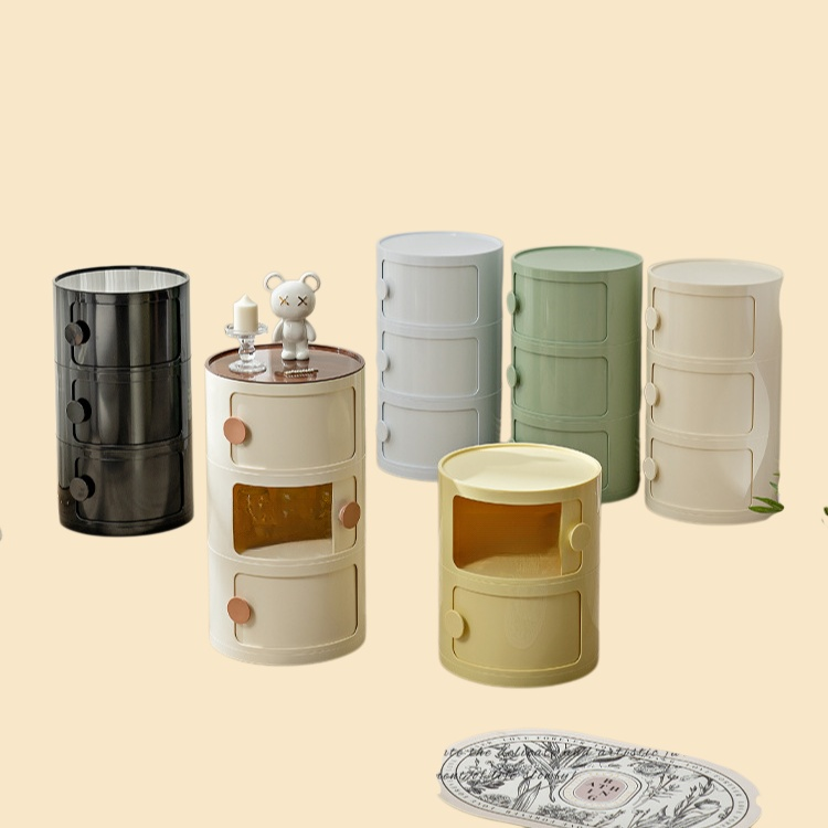 둥근 홈 심플 크리에이티브 침대 옆 탁자