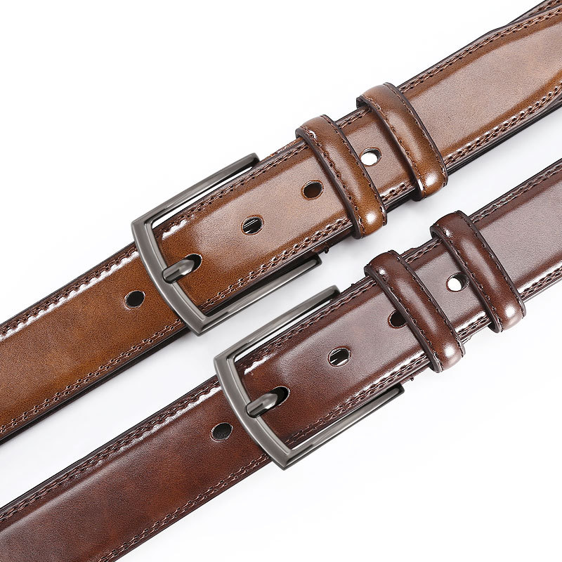 ビジネスカジュアルメンズピンバックル牛革ズボンベルト メンズベルト ビジネスカジュアル ズボンベルト