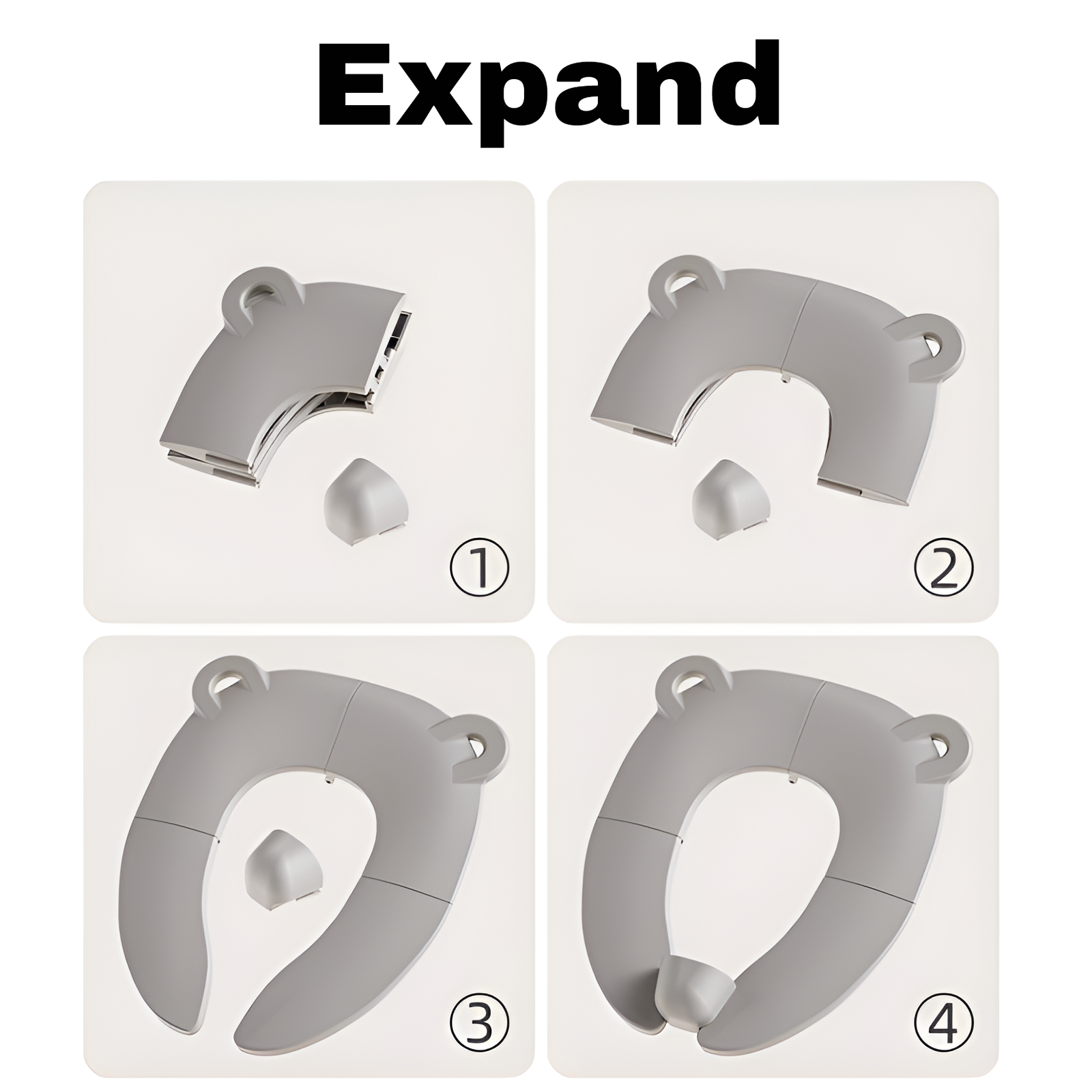 Children's toilet portable folding toilet seat outdoor hotel toilet seat baby toilet seat convenient