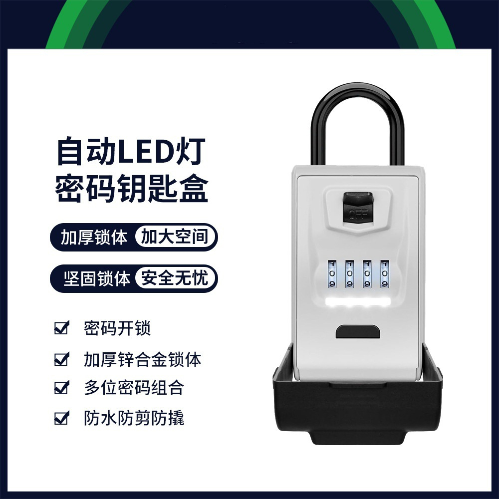 Caja colgable para llaves con combinación de seguridad