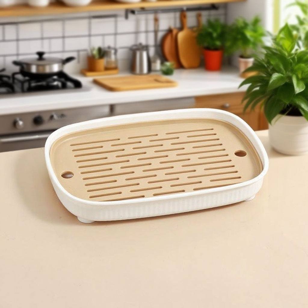 Rechteckige Teescheibe