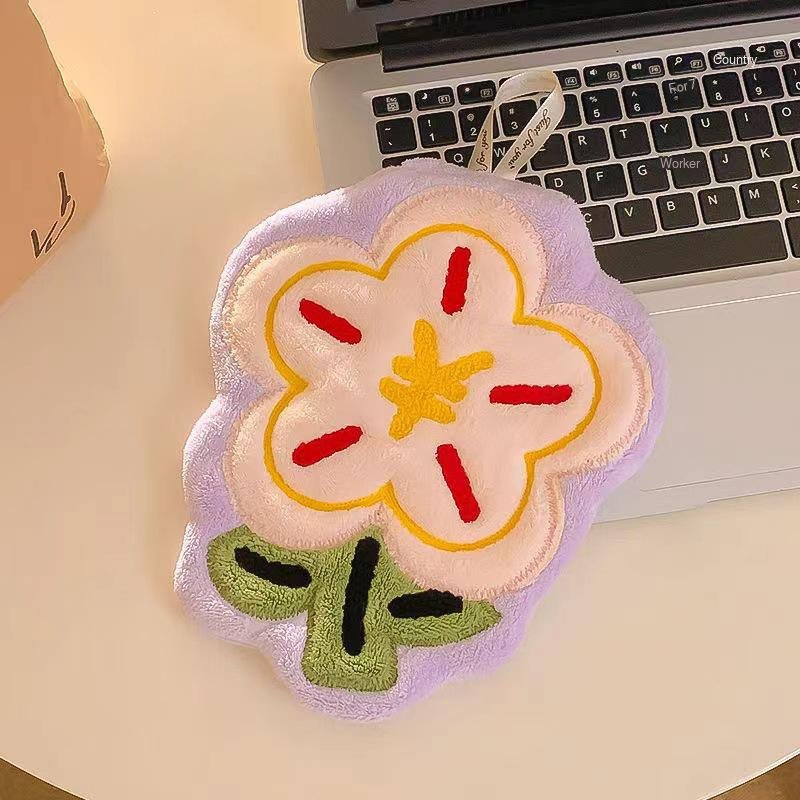 Youqianhua cute kitchen and bathroom small towel does not shed coral fleece super absorbent hangable