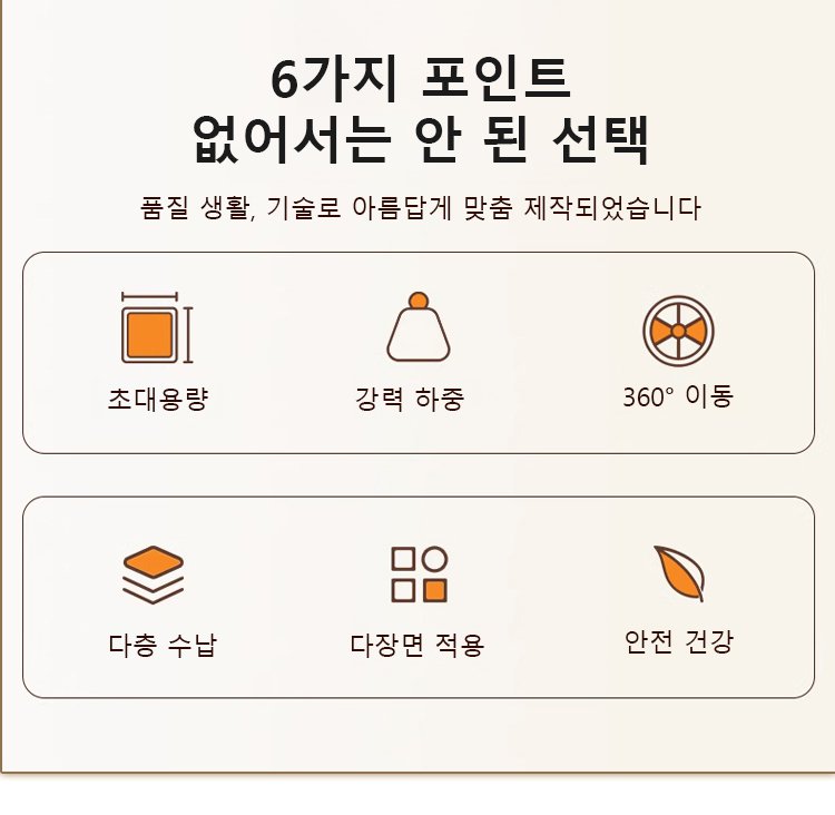 주방에서 사용 중인 이동식 바스켓 트롤리