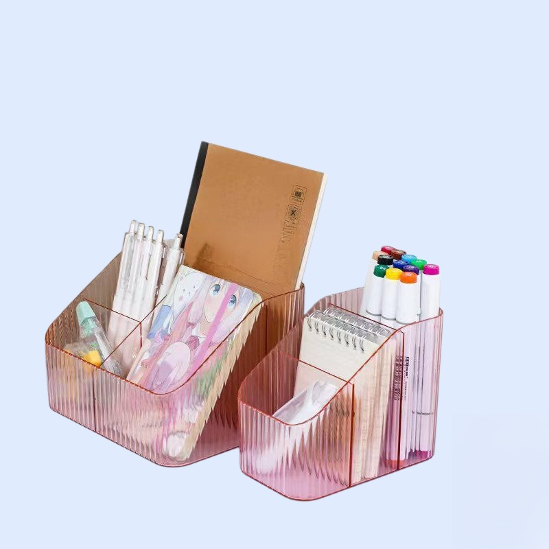 ライトラグジュアリースタイル多機能文房具収納バケツデスクオーガナイザー