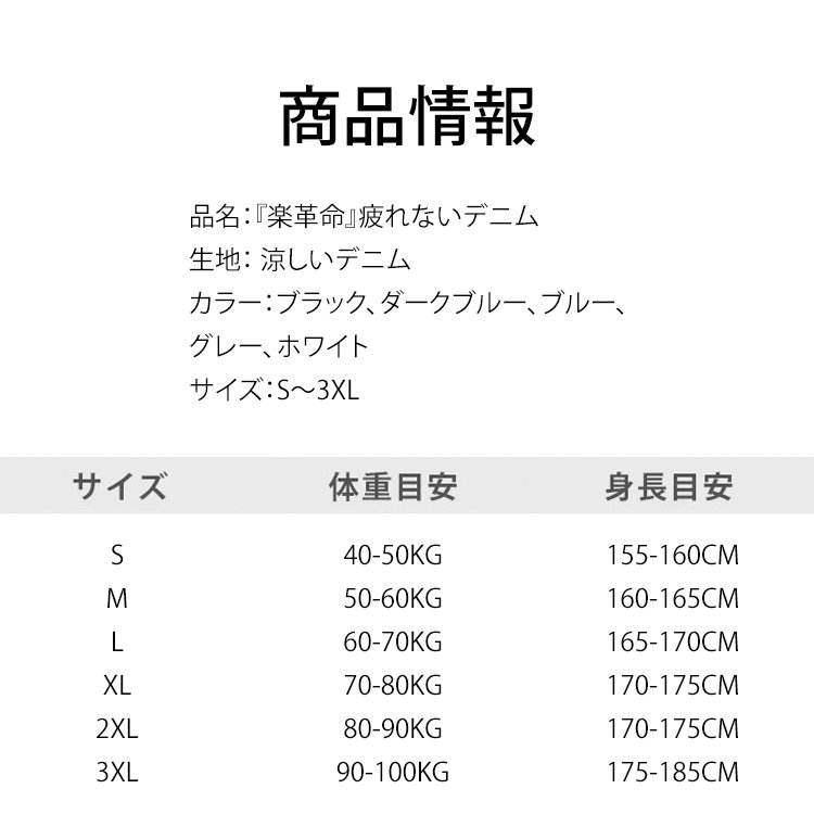 『楽革命』疲れないデニム