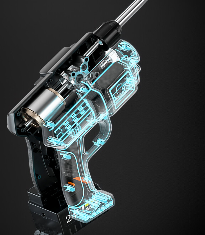 Elektrische Haushalts-Hochdruck-Autowaschpistole mit Lithiumbatterie