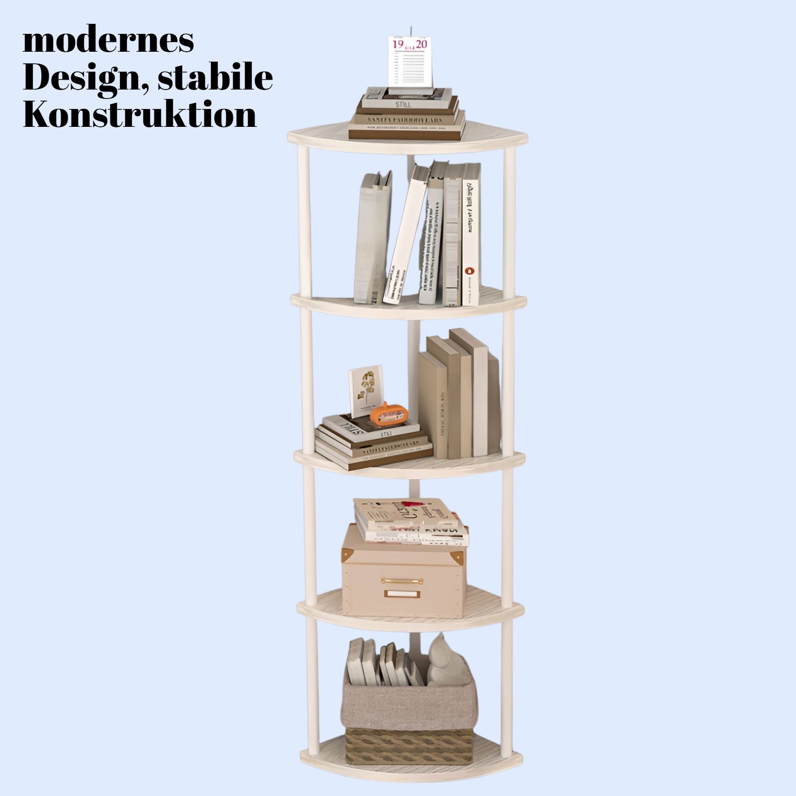 Dreieckiger Eckschrank, platzsparender Aufbewahrungsschrank für die Ecke, Wohnzimmer/Schlafzimmer