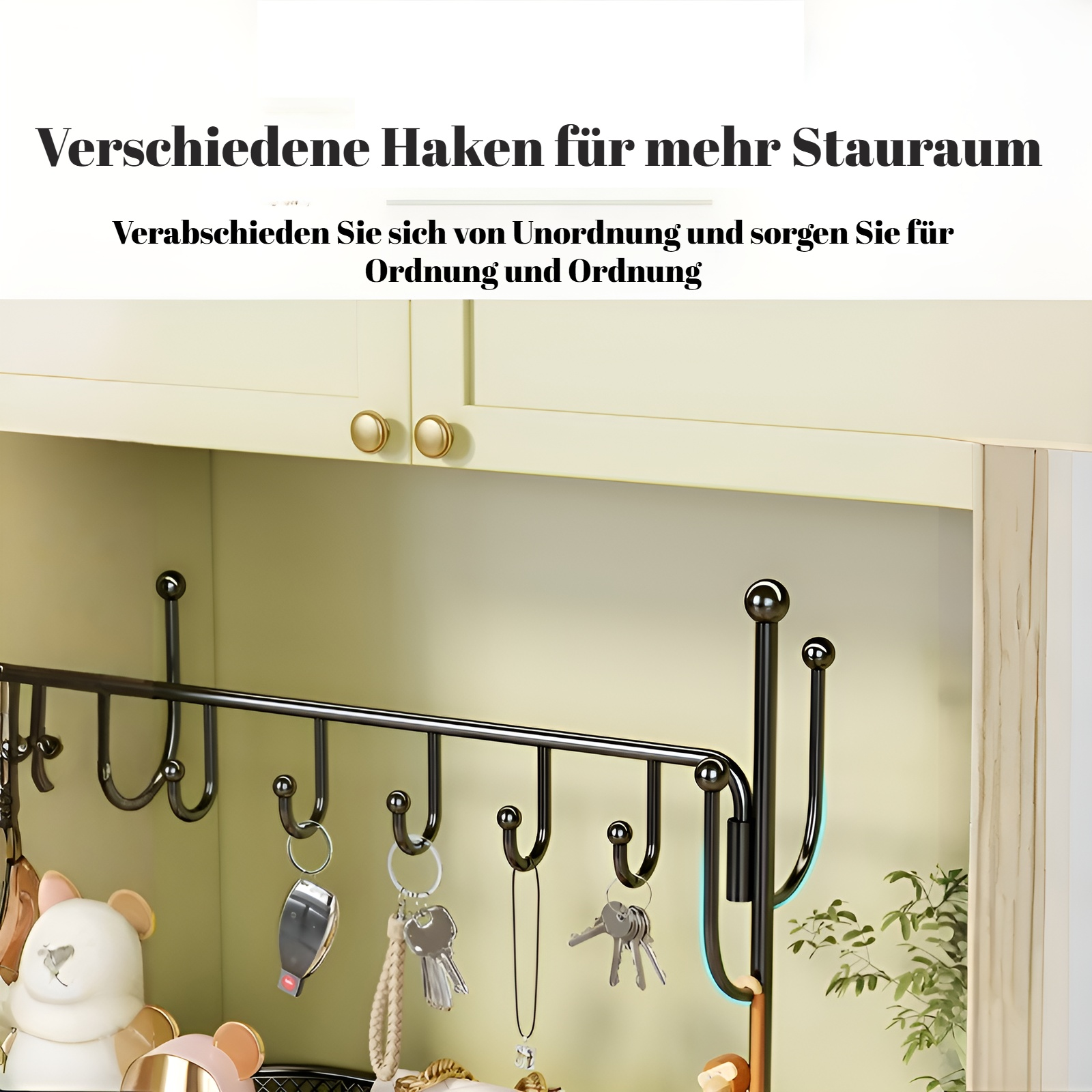 Praktische Aufbewahrungslösung für Schlüssel und Schuhe