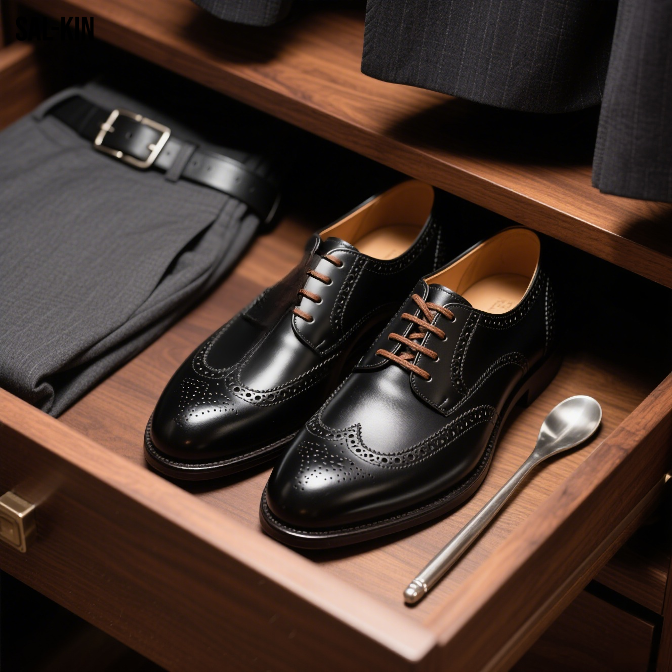 영국 스타일 여름 비즈니스 정장 가죽 신발