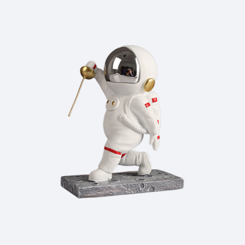 フェンシング宇宙飛行士のテーブルの置物