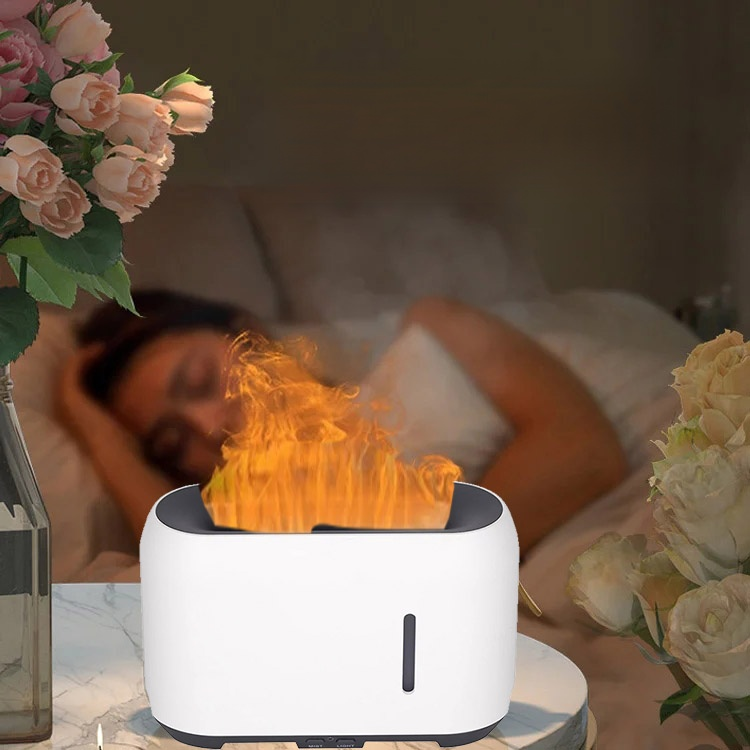 Zdalnie sterowany kolorowy nawilżacz płomieniowy