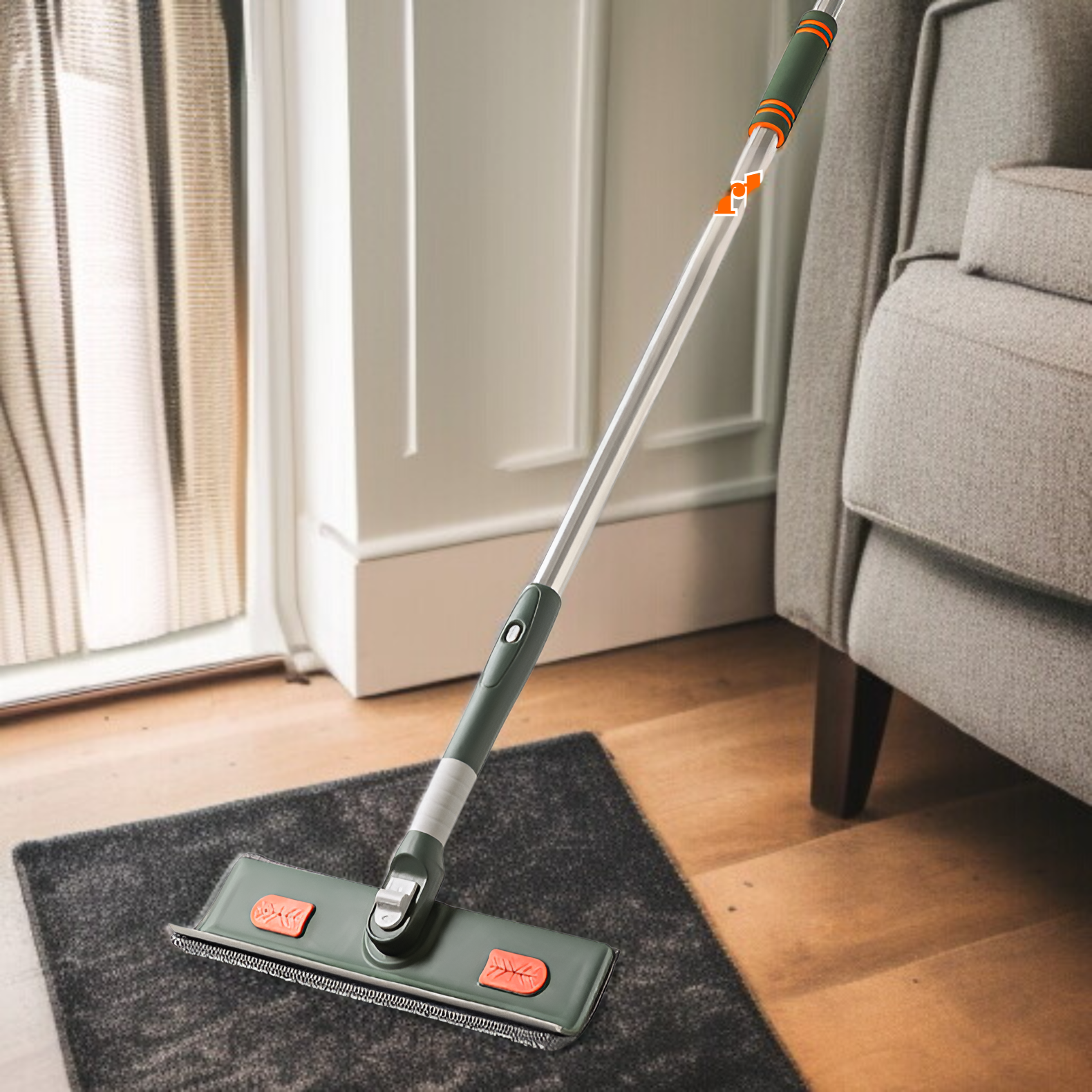 Verlängerter Fensterwischer mit Spleißstange für die Glasreinigung im Haushalt