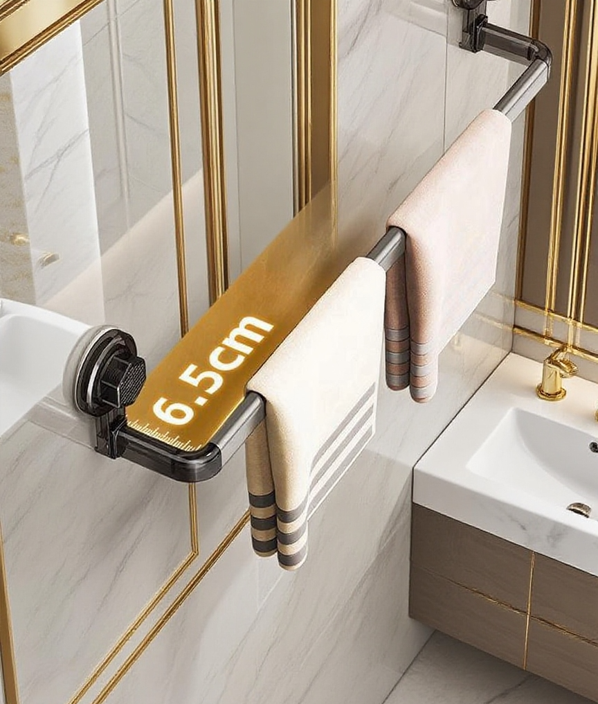 무타공 빨판 수건걸이 욕실 인테리어