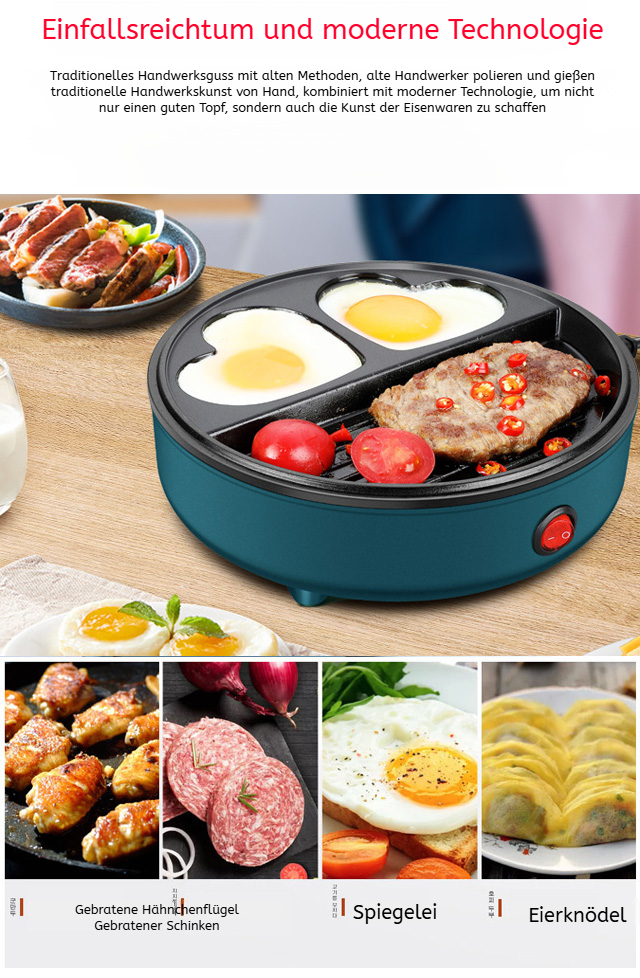 Kompakter Grill in moderner Küche verwendet