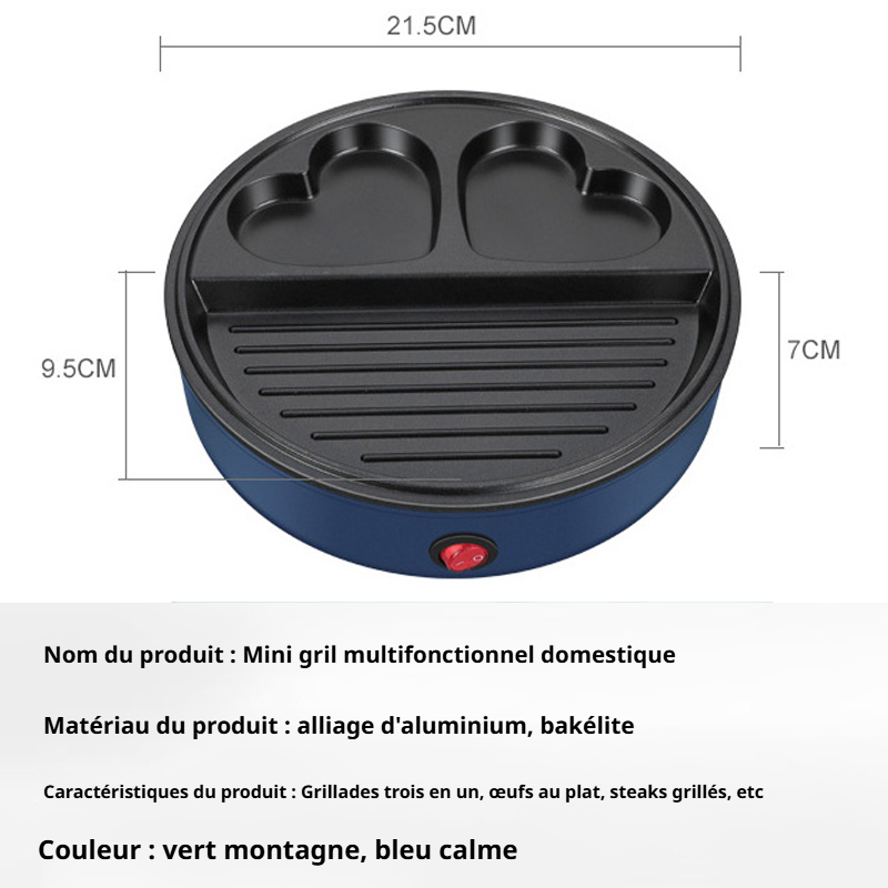 Mini Gril Portable Multifonction pour la Maison