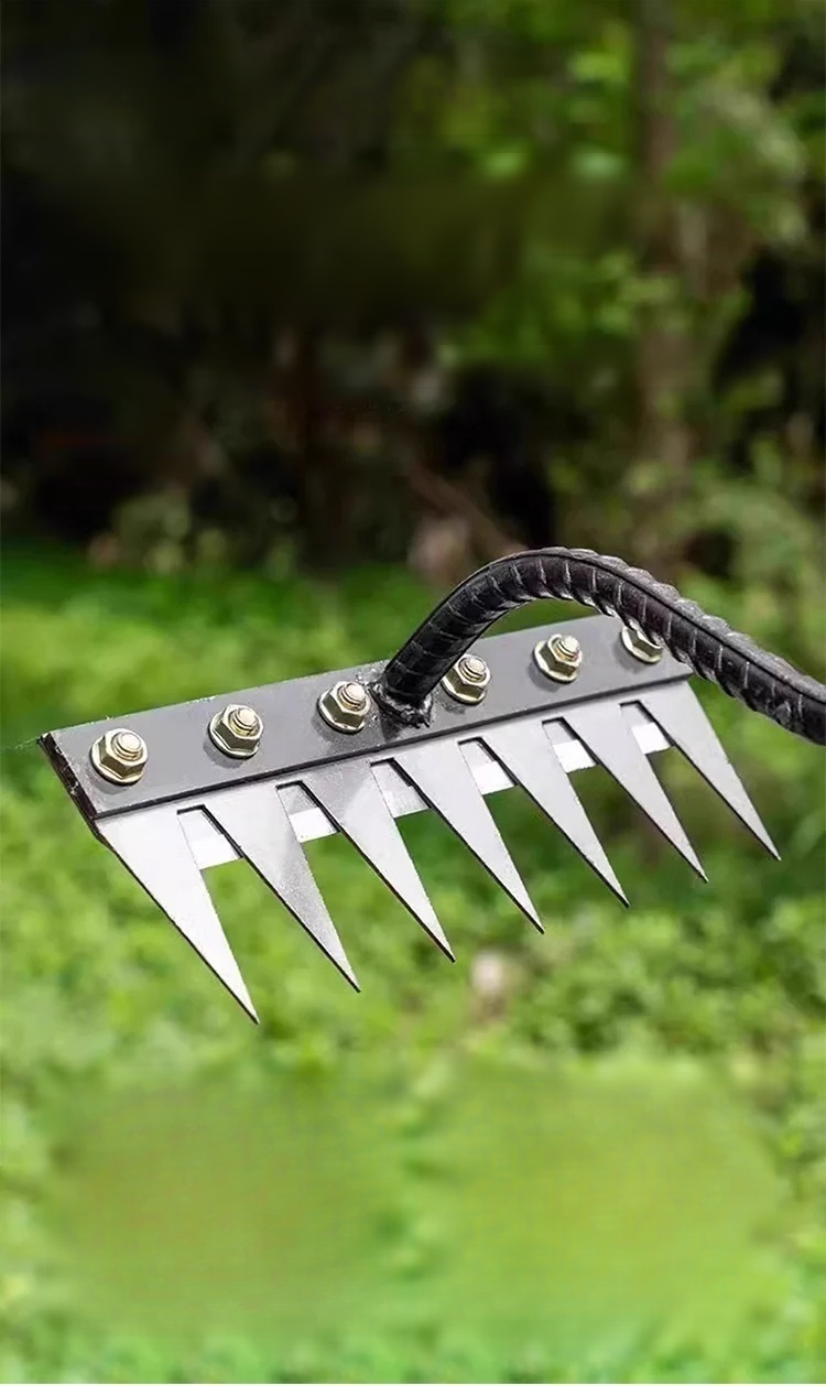 Abnehmbarer landwirtschaftlicher Unkrautrechen aus Manganstahl