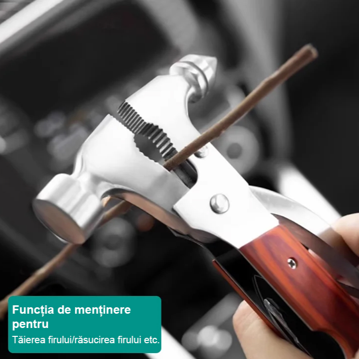 Ciocan de siguranță multifuncțional pentru urgențe auto